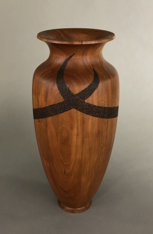 Cherry Bowl with pyrography
