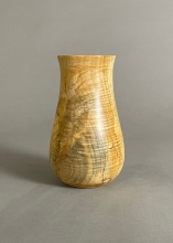 Curly maple vase