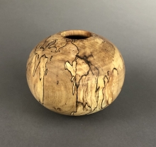 Spalted maple hollow form